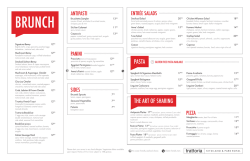 Brunch Menu