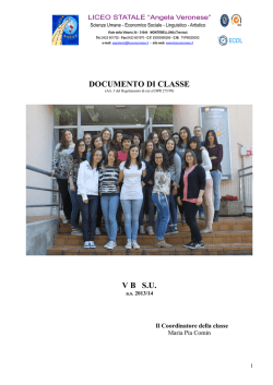 DOCUMENTO DI CLASSE