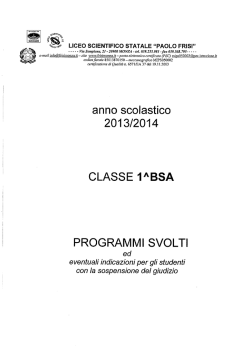 1BSA - Liceo Frisi