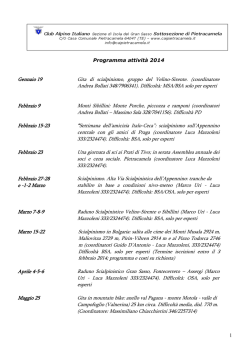 Cari amici, - CAI Pietracamela