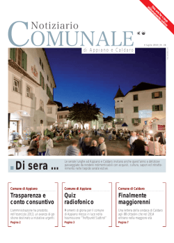 Di sera &hellip; - Gemeindeblatt von Eppan und Kaltern