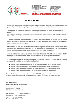 LAA SOCIETE - SB Impianti