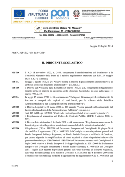 DETERMINA INDIZIONE PROCEDURA