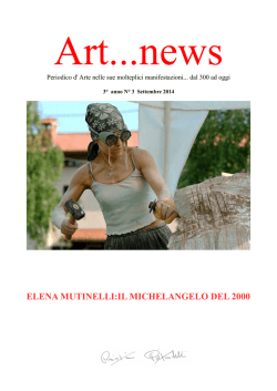 art...news settembre 2014 - Libreria Cristina Pietrobelli