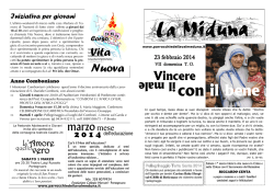 La Miduna 23 febbraio 2014 - Parrocchie della Valmeduna