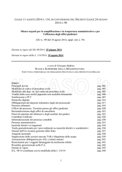 2014 n. 114 - Conversione in Legge del DL 90 2014