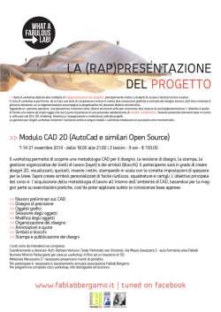 Modulo CAD 2D - Fablab Bergamo in Patronato Hub