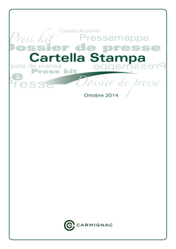 Cartella stampa Ottobre 2014