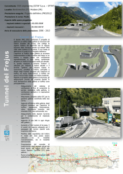T u nnel del Frejus - STAIN Engineering srl
