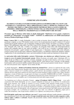 Comunicato Stampa Hydroglobe_DEF
