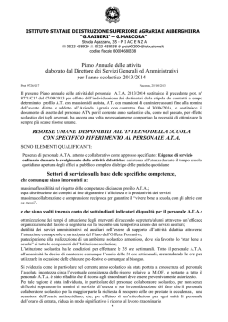 piano personale ata - Campus Agroalimentare Raineri