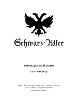 Menu - Restaurant Schwarz Adler