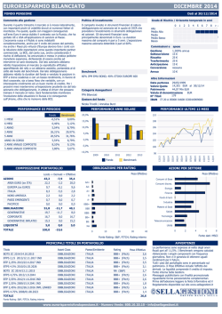 Scheda prodotto mensile - Eurorisparmio Fondo Pensione