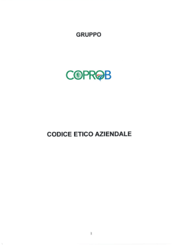 Codice etico Gruppo COPROB