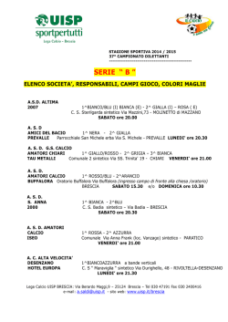 SERIE “ B ” - AC Alta Velocità Desenzano