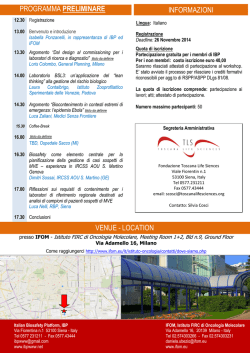 QUI - DISTRETTO BIOMEDICALE