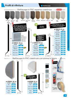 Battiscopa PVC