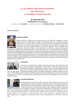chi sono i relatori
