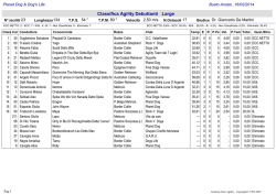 Classifica Agility Debuttanti Large