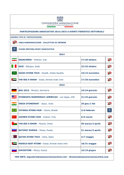 programma fieristico 2015 confindustria marmomacchine