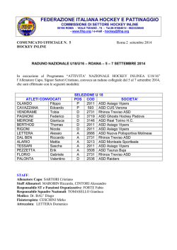 Raduno Nazionale U18/U16 - Roana - 5