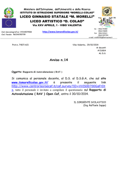 avviso CAF - IIS Morelli-Colao