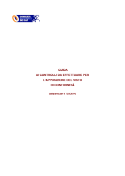 Guida al visto di conformit&agrave; 730/2014