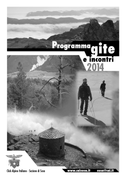 Scarica il Calendario gite 2014