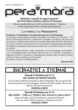 pera m&ograve;ranews - CAI Pianezza
