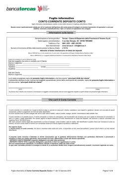 CC - Deposito Conto