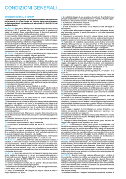 CONDIZIONI GENERALI - Pierre et Vacances