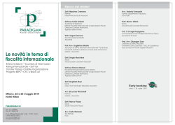 Le novit&agrave; in tema di fiscalit&agrave; internazionale