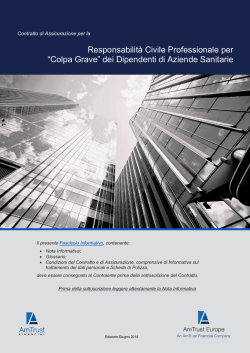 scarica il fascicolo informativo della polizza di rc