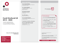Fondi Strutturali UE 2014 - 2020