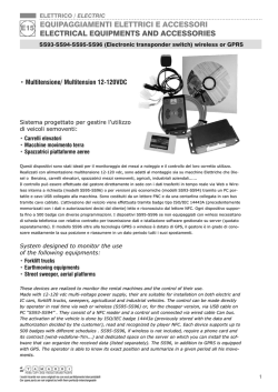 EQUIPAGGIAMENTI ELETTRICI E ACCESSORI