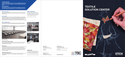 Scarica la brochure - Textile Solution Center