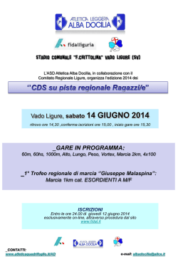 CDS Ragazze-i - Vado Ligure