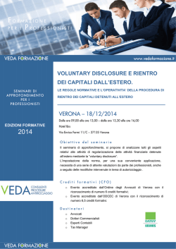 18/12/2014 - Corso Veda - ordine dei dottori commercialisti e degli