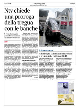 Il Messaggero - Lombardi Molinari Segni Studio legale