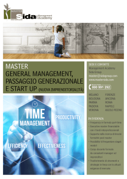 master general management, passaggio generazionale