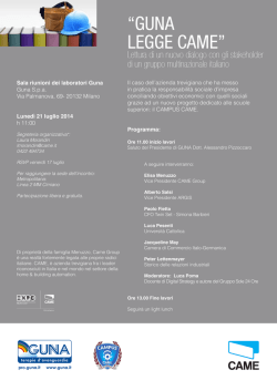 “GUNA LEGGE CAME”