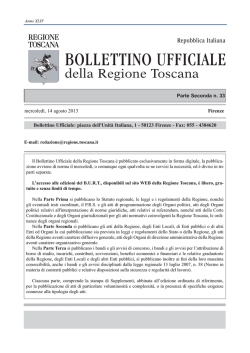 BURT - Variante al PIT - Risoluzione 24/7/2013 - n