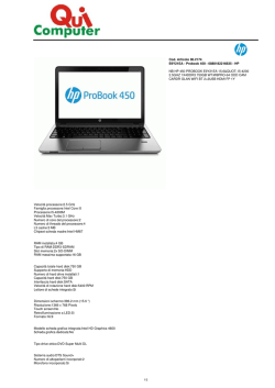 scheda tecnica - Quicomputer.it