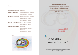 BES DSA: discutiamone!