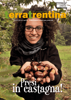 terratrentina - Ufficio Stampa - Provincia autonoma di Trento