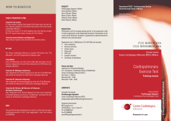 Cardiopulmonary Exercise Test - Società Italiana di Cardiologia