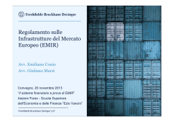 EMIR presentazione Assiom Forex 20 novembre 2013