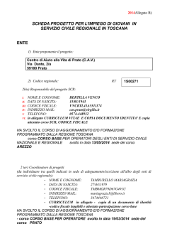progetto definitivo 2014