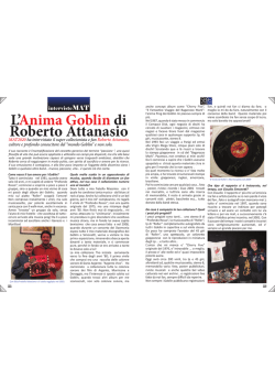 MAT2020 - Rivista Musicale, Intervista a Roberto
