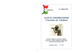 Lo Specchio CLUB DI CONVERSAZIONE ITALIANA DI TOURNAI